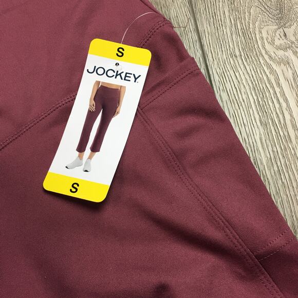 NWT Jockey Cropped Slit Flare Activewear Pants Nocturne Pull On Stretch Small - Picture 5 of 8